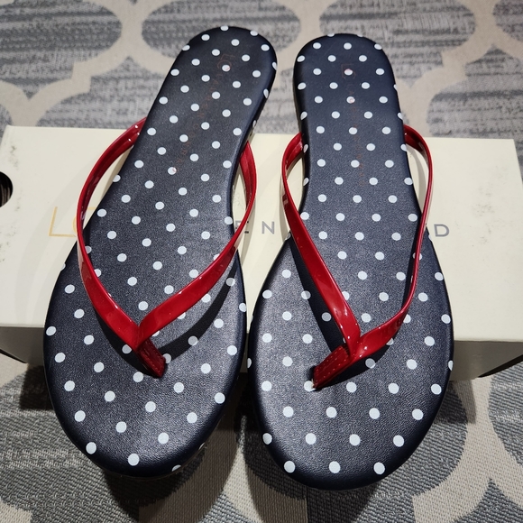 LC Lauren Conrad Shoes - NEW LC LAUREN CONRAD VALENCIA DOT SANDAL SIZE 7